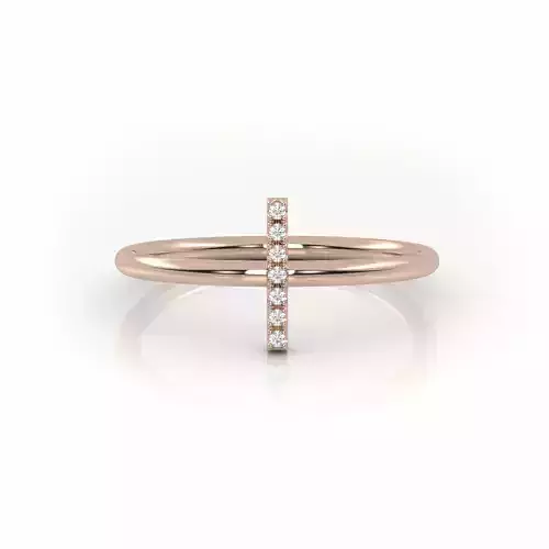 Initial I ring size 54 with professional renderings 3D print model