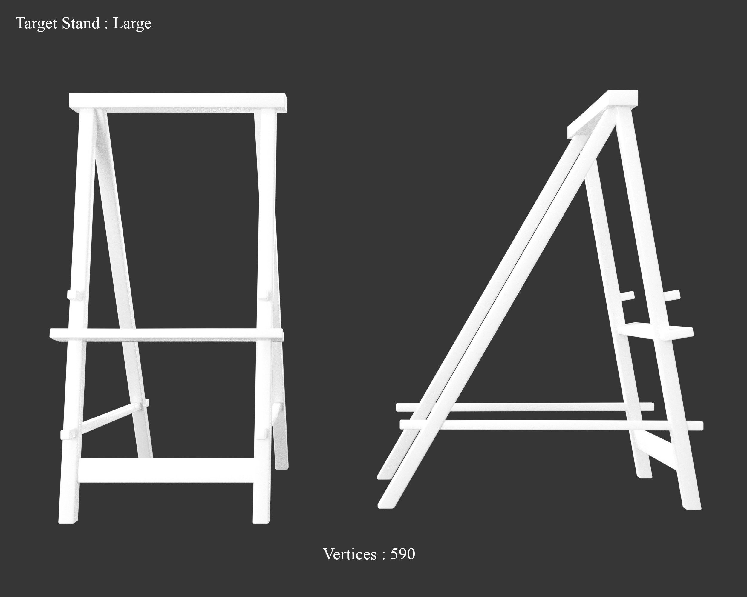 Medieval Training Targets Hay Low-poly 3D model_15