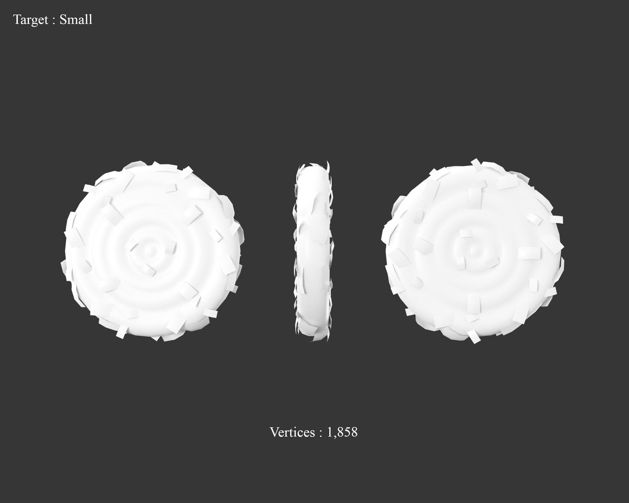 Medieval Training Targets Hay Low-poly 3D model_9