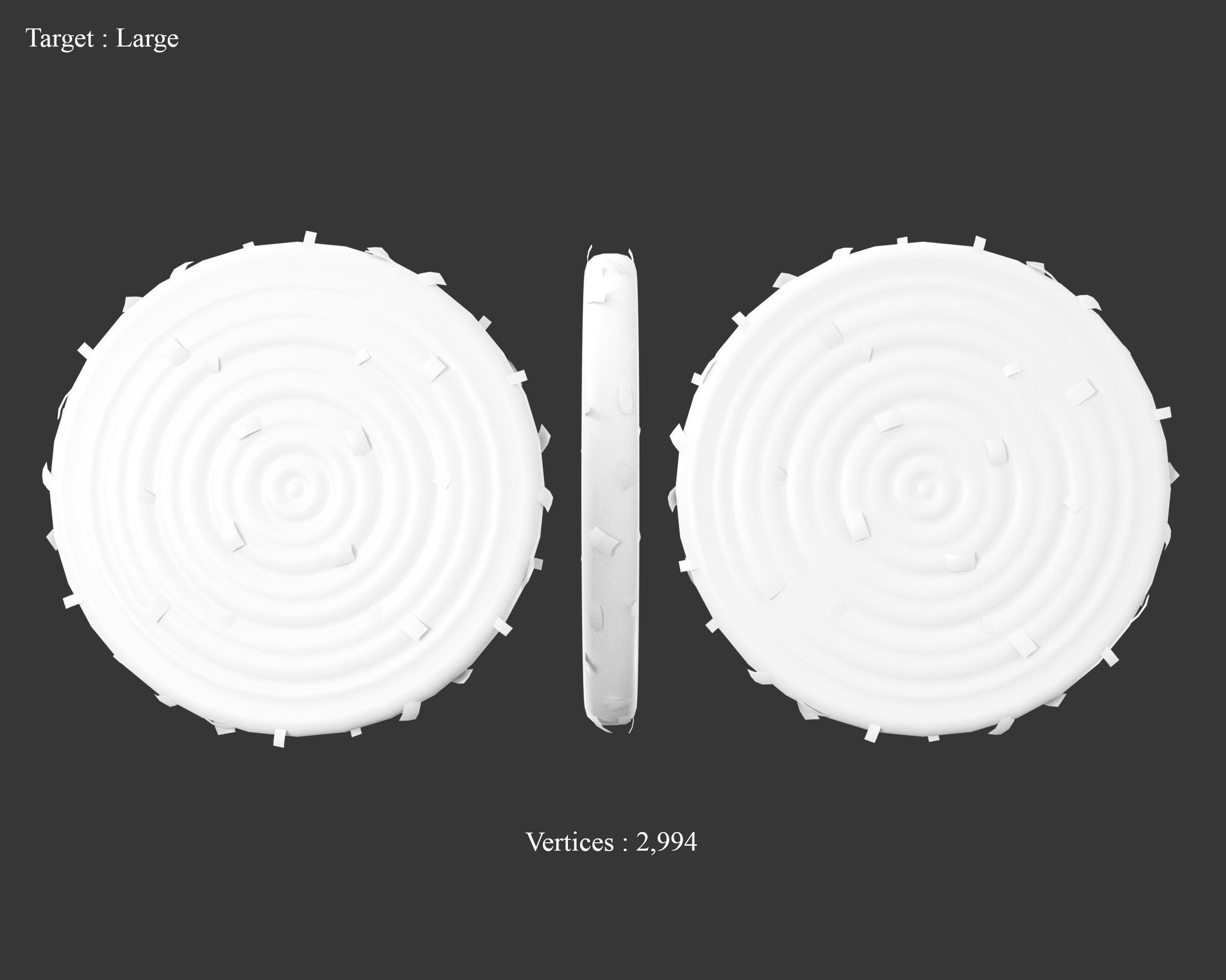Medieval Training Targets Hay Low-poly 3D model_3