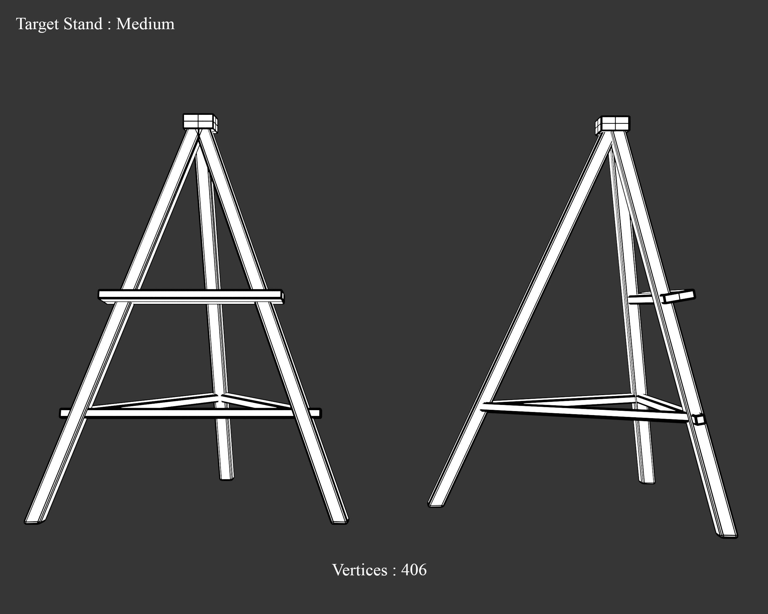 Medieval Training Targets Hay Low-poly 3D model_19