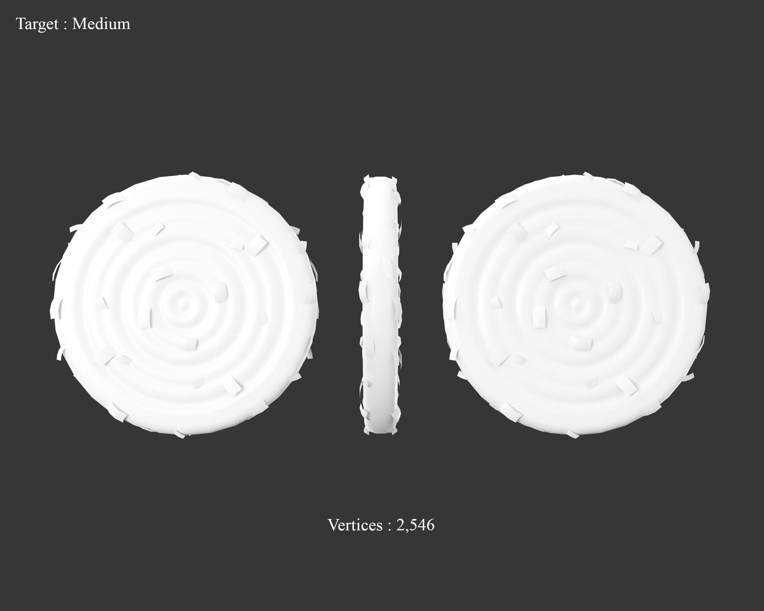 Medieval Training Targets Hay Low-poly 3D model_6