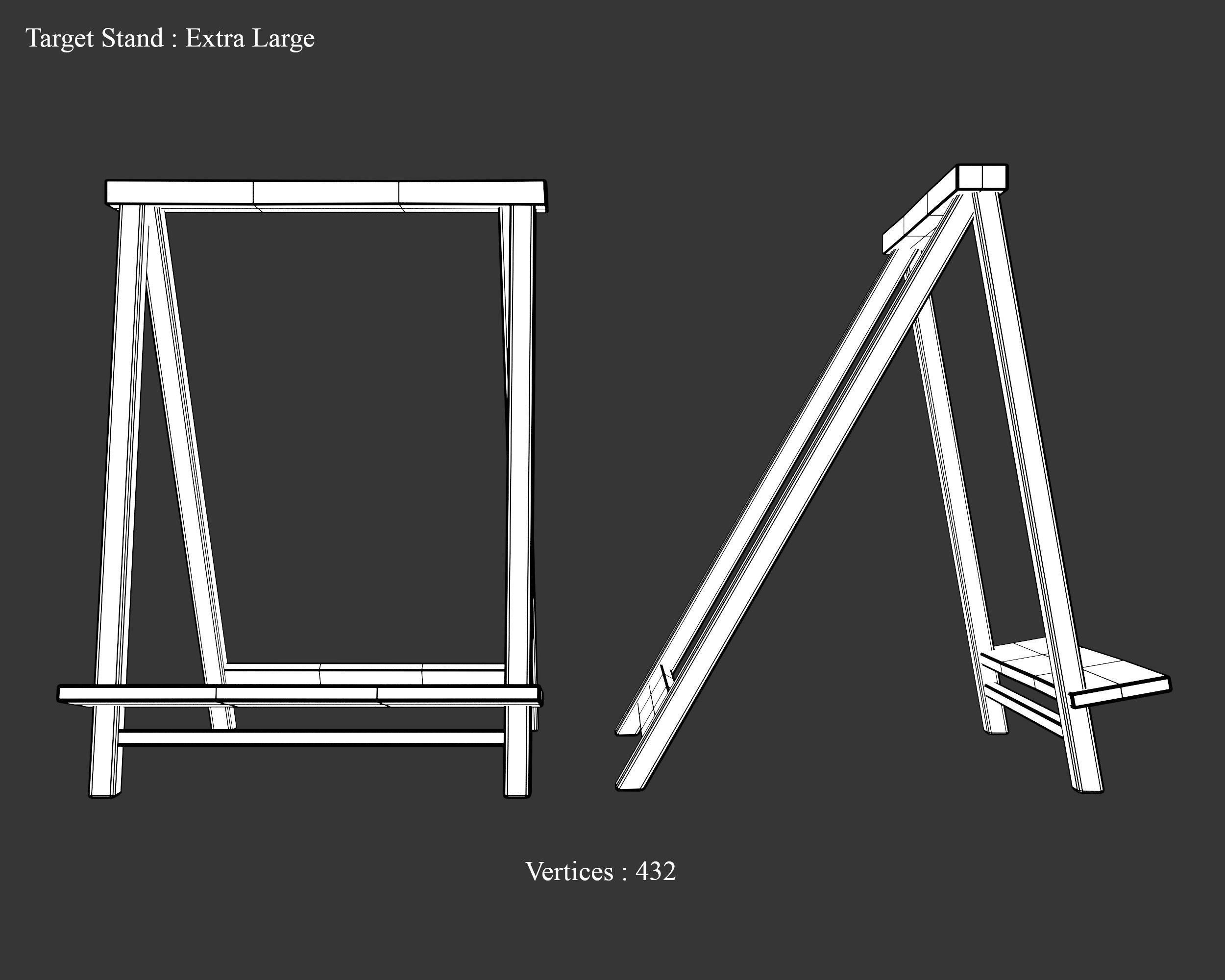 Medieval Training Targets Hay Low-poly 3D model_13