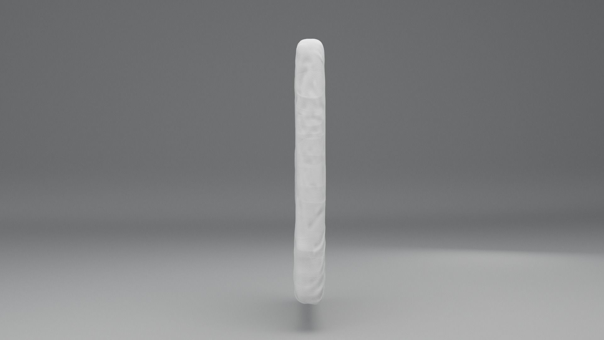 Mattress with a messy bed sheet 3D model_3