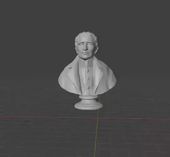 Louis Braille 3D print model