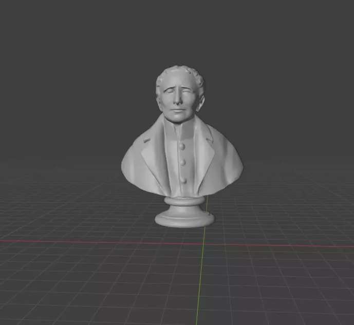 Louis Braille 3D print model_0