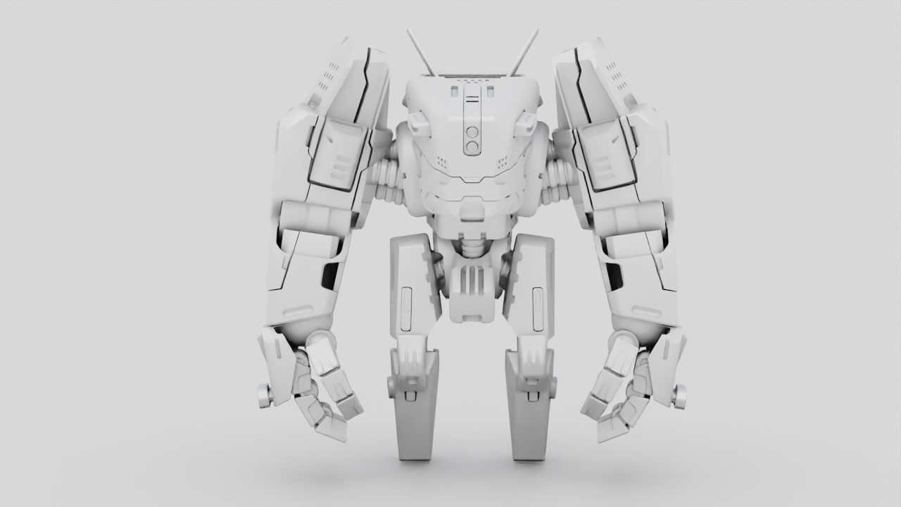 BIOMECH BOT RIGGED 3D model_34
