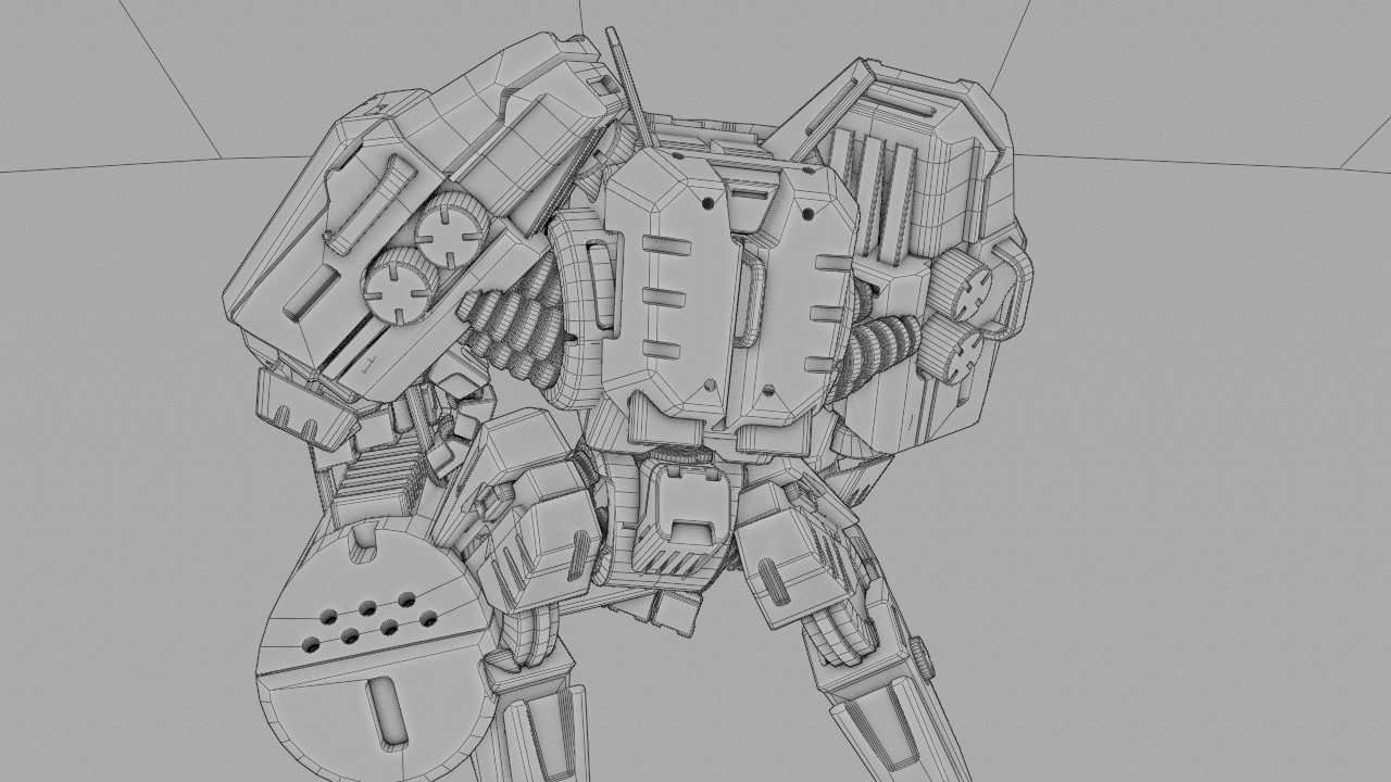 BIOMECH BOT RIGGED 3D model_37