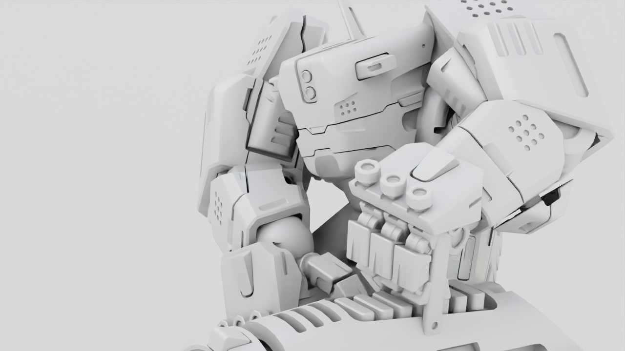 BIOMECH BOT RIGGED 3D model_31