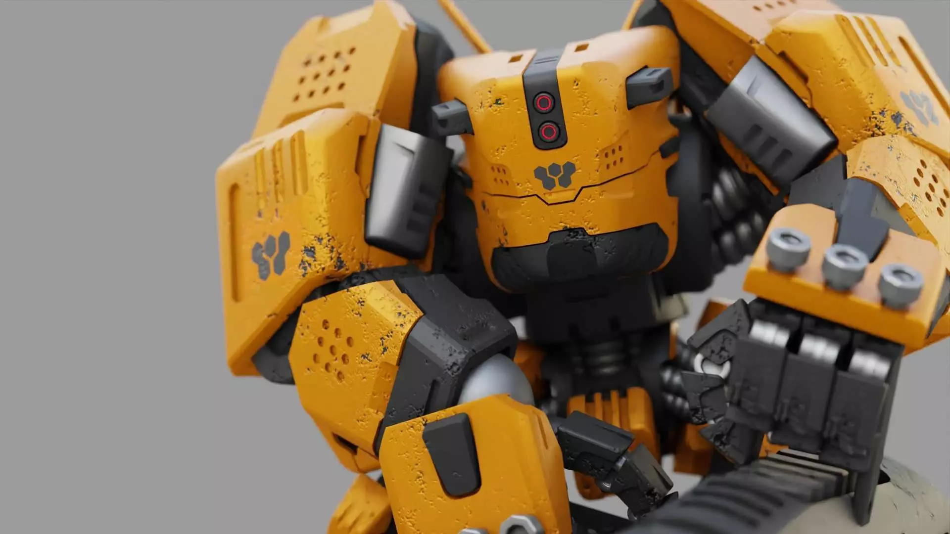 BIOMECH BOT RIGGED 3D model_0