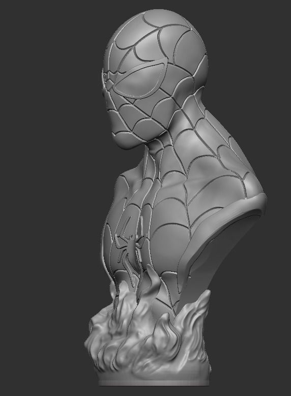 SPIDER MAN BUST 3D print model_2