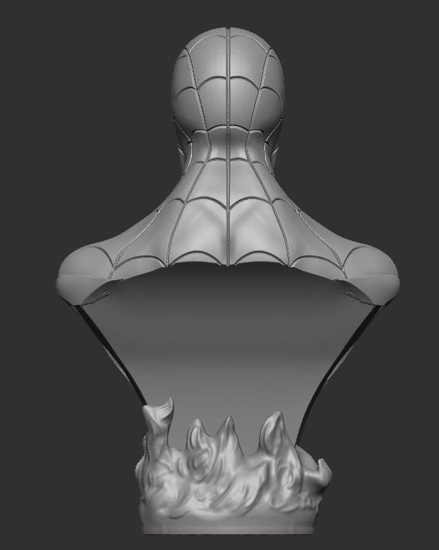 SPIDER MAN BUST 3D print model_3
