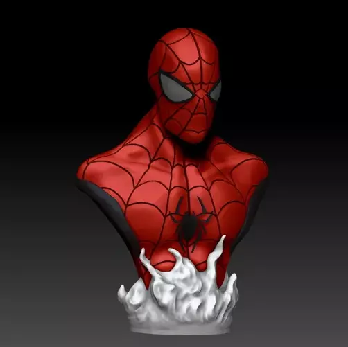 SPIDER MAN BUST 3D print model_0