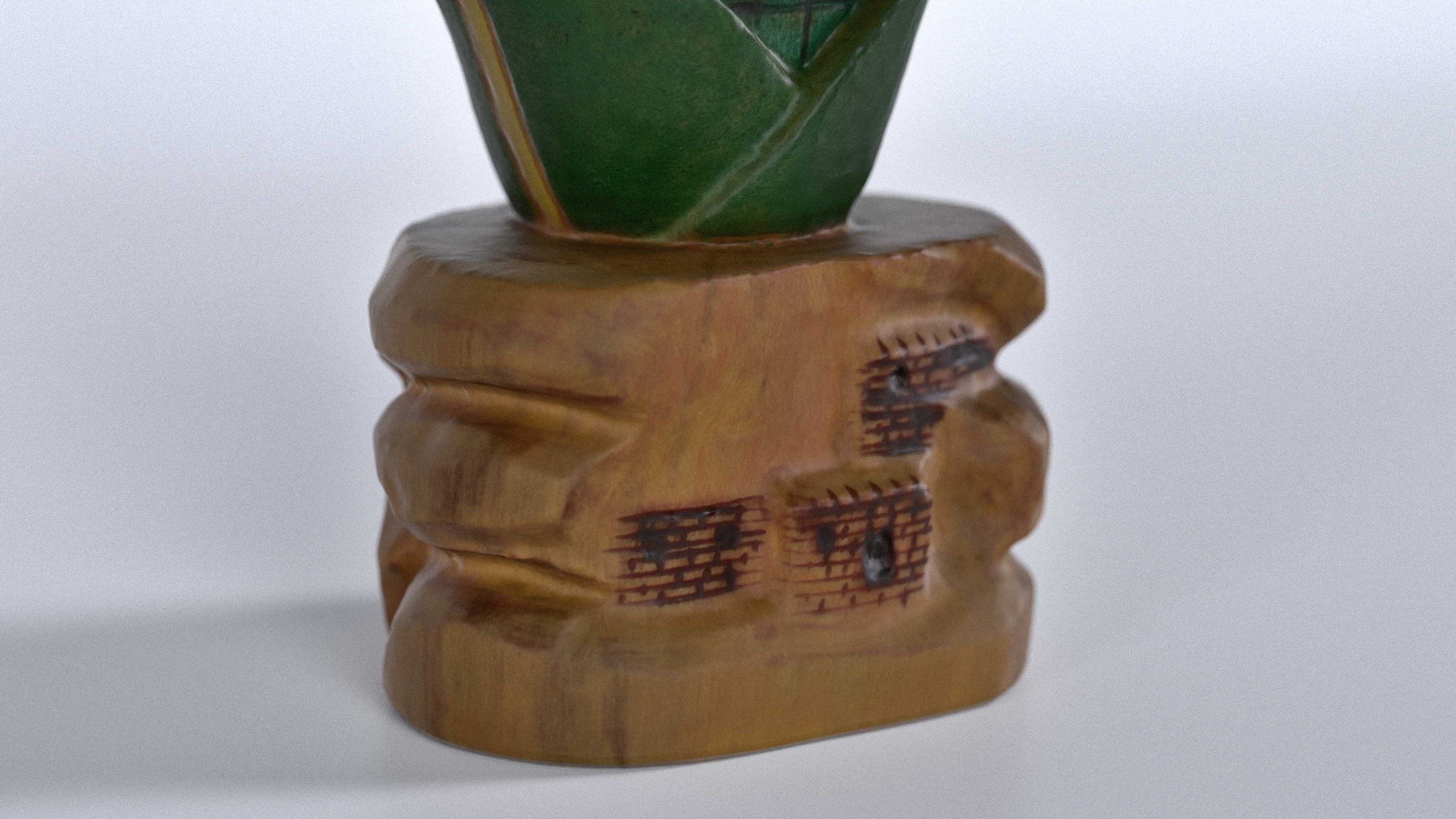 Kachina Doll 001 Low-poly 3D model_5