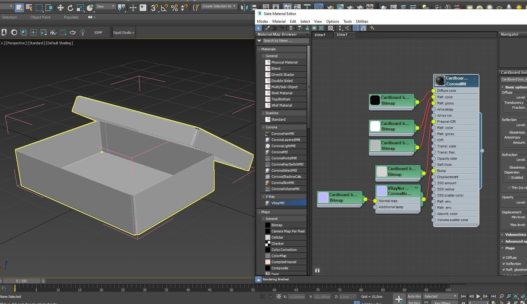 Cardboard box black 06 Low-poly 3D model_20