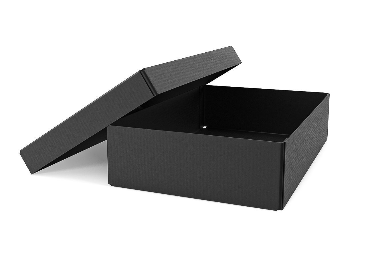 Cardboard box black 06 Low-poly 3D model_11