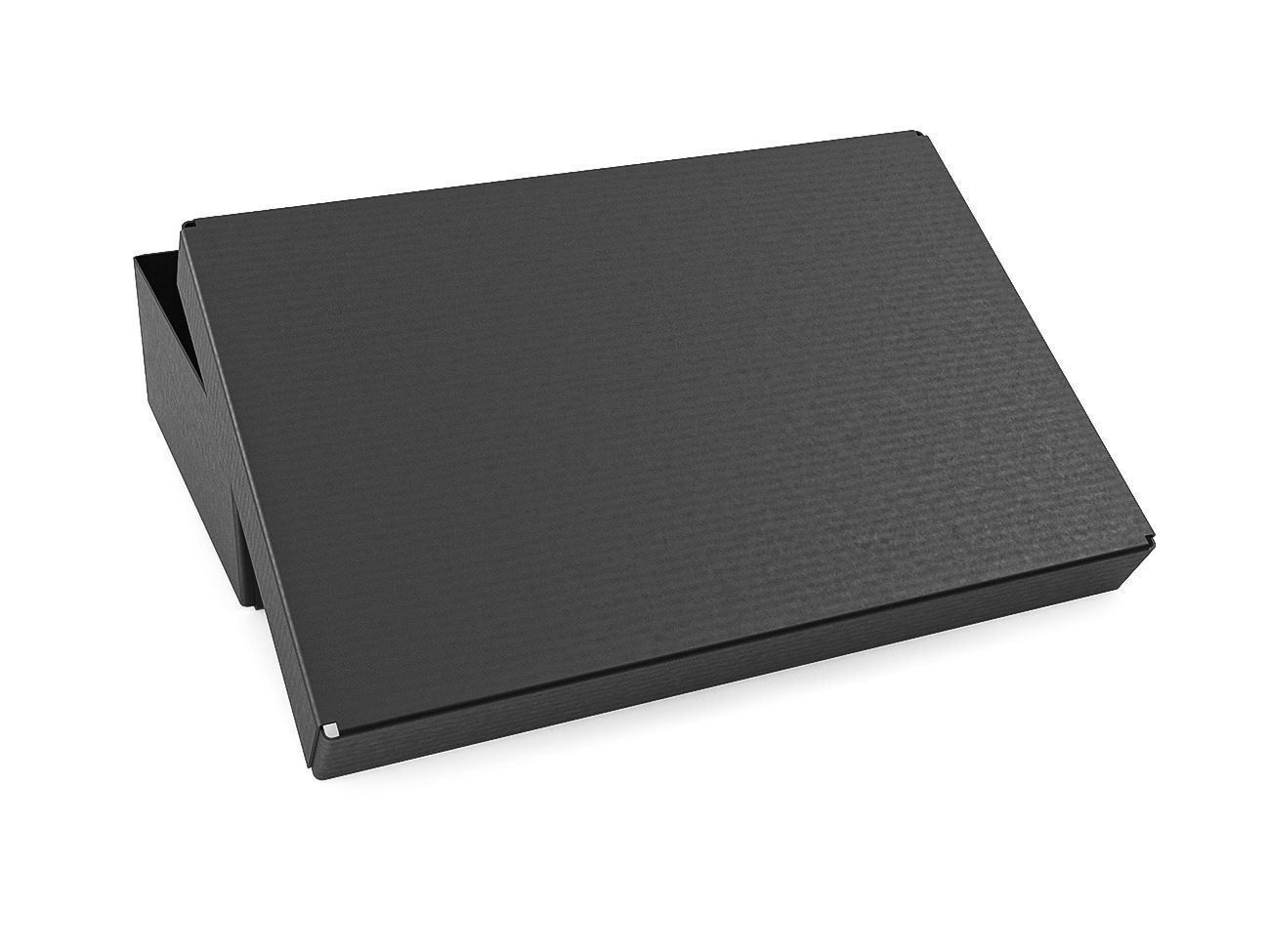 Cardboard box black 06 Low-poly 3D model_5