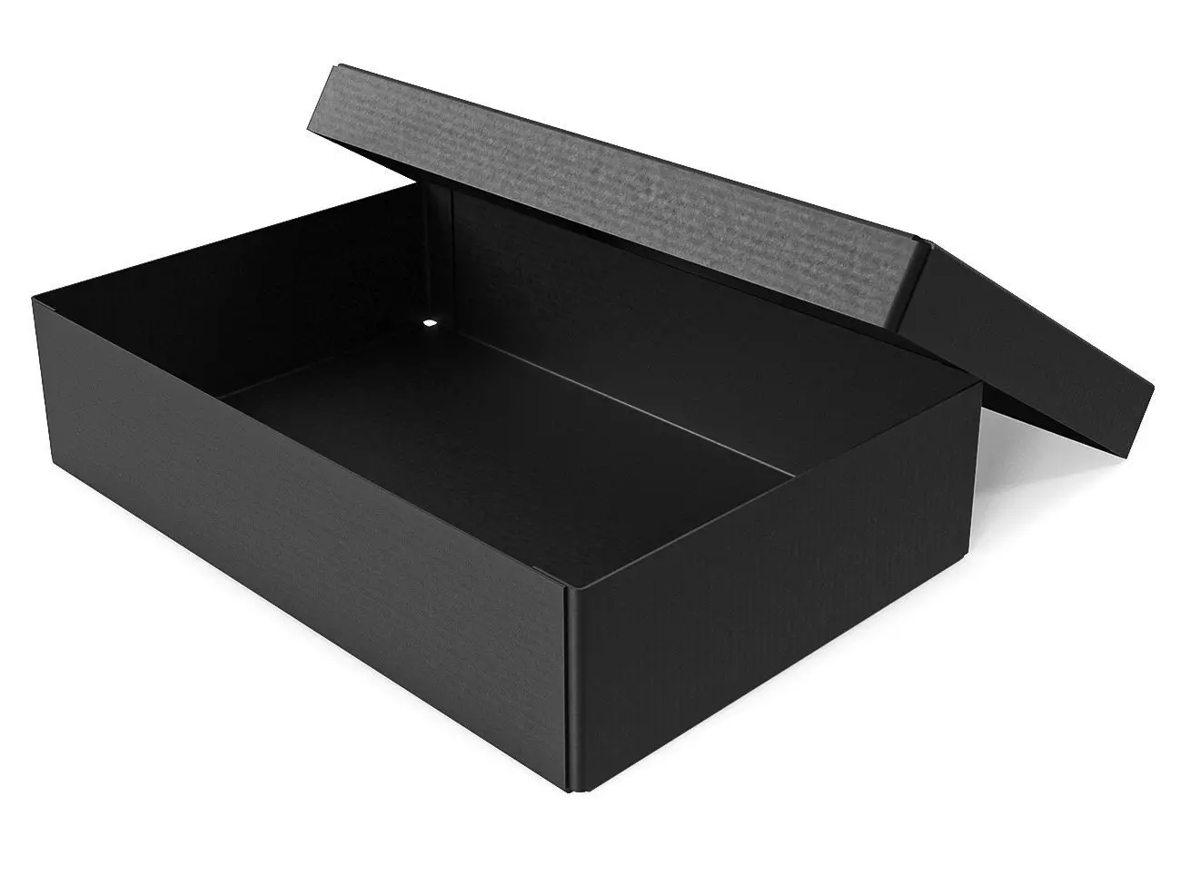 Cardboard box black 06 Low-poly 3D model_0
