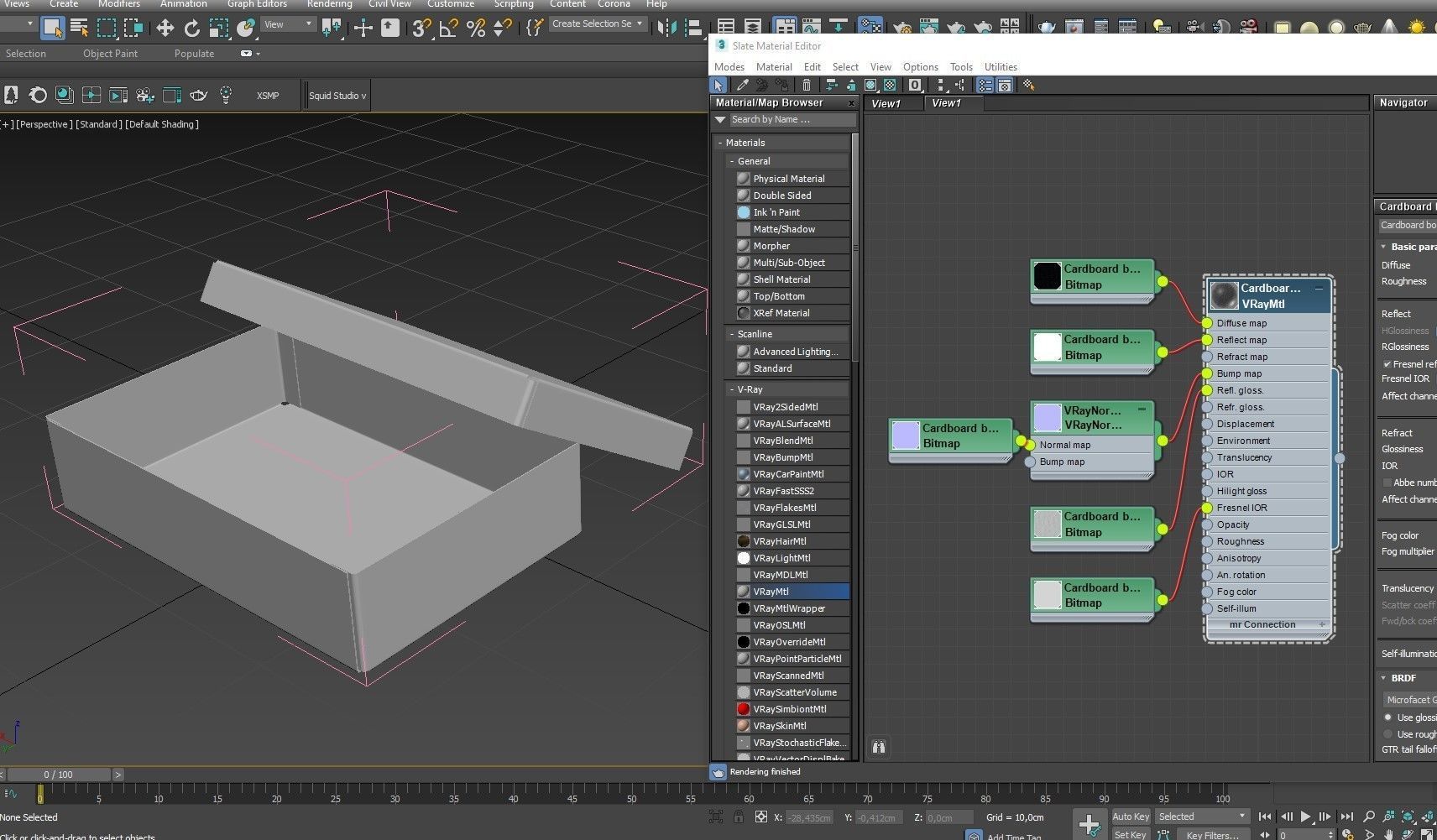 Cardboard box black 06 Low-poly 3D model_19