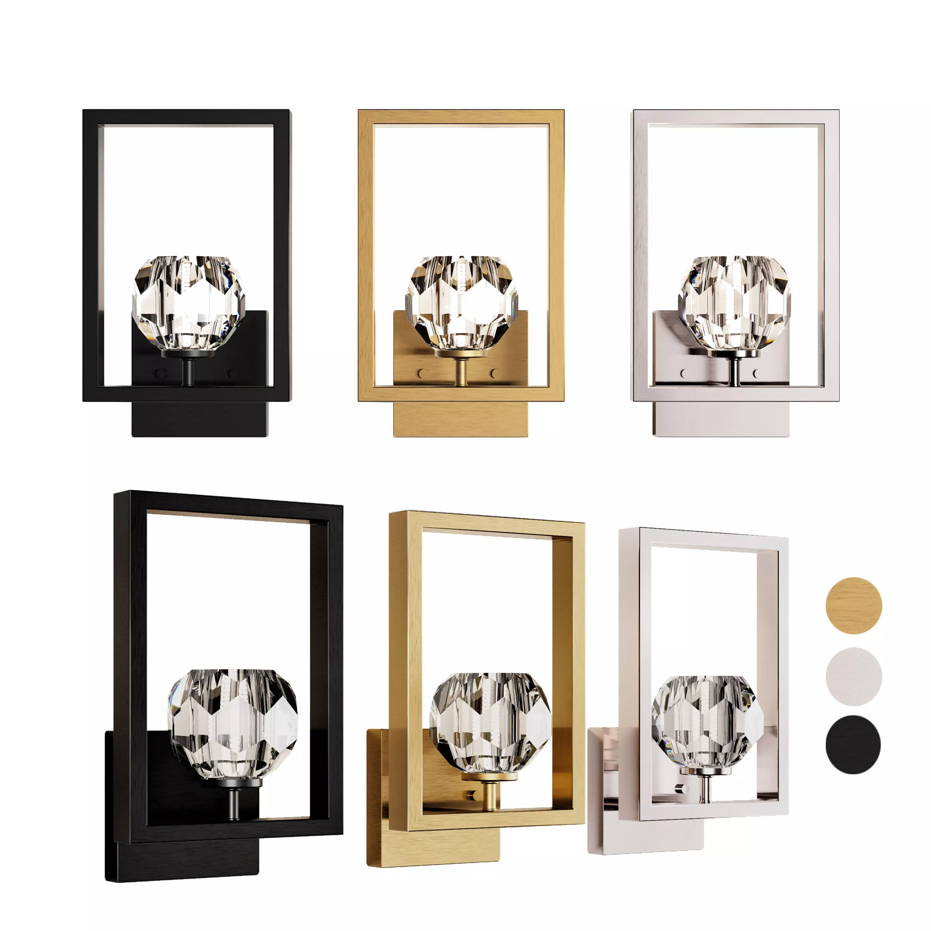 Zoa One Light LED Indoor Wall Fixture by Westinghouse 3D model_0