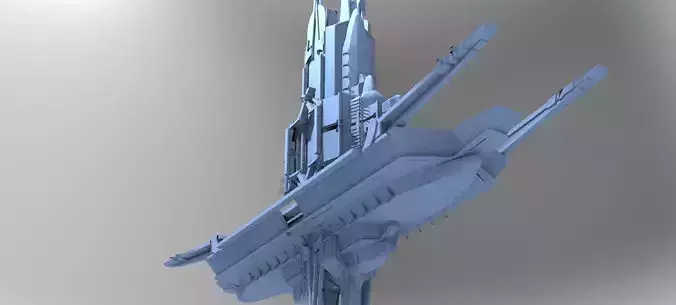 cyberpunk AsianTower Floating 2 