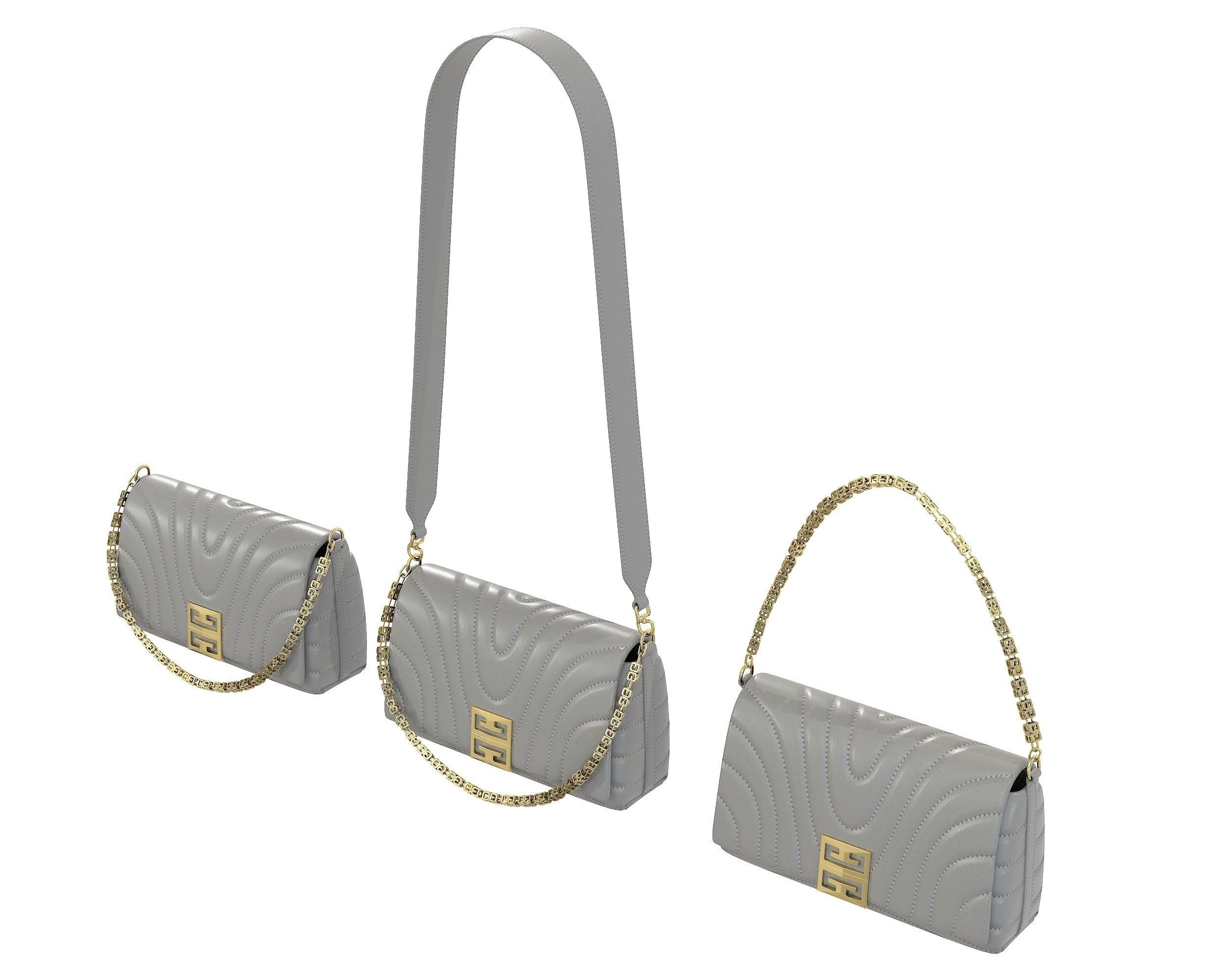 Givenchy Small 4G Soft Bag Low-poly 3D model_15
