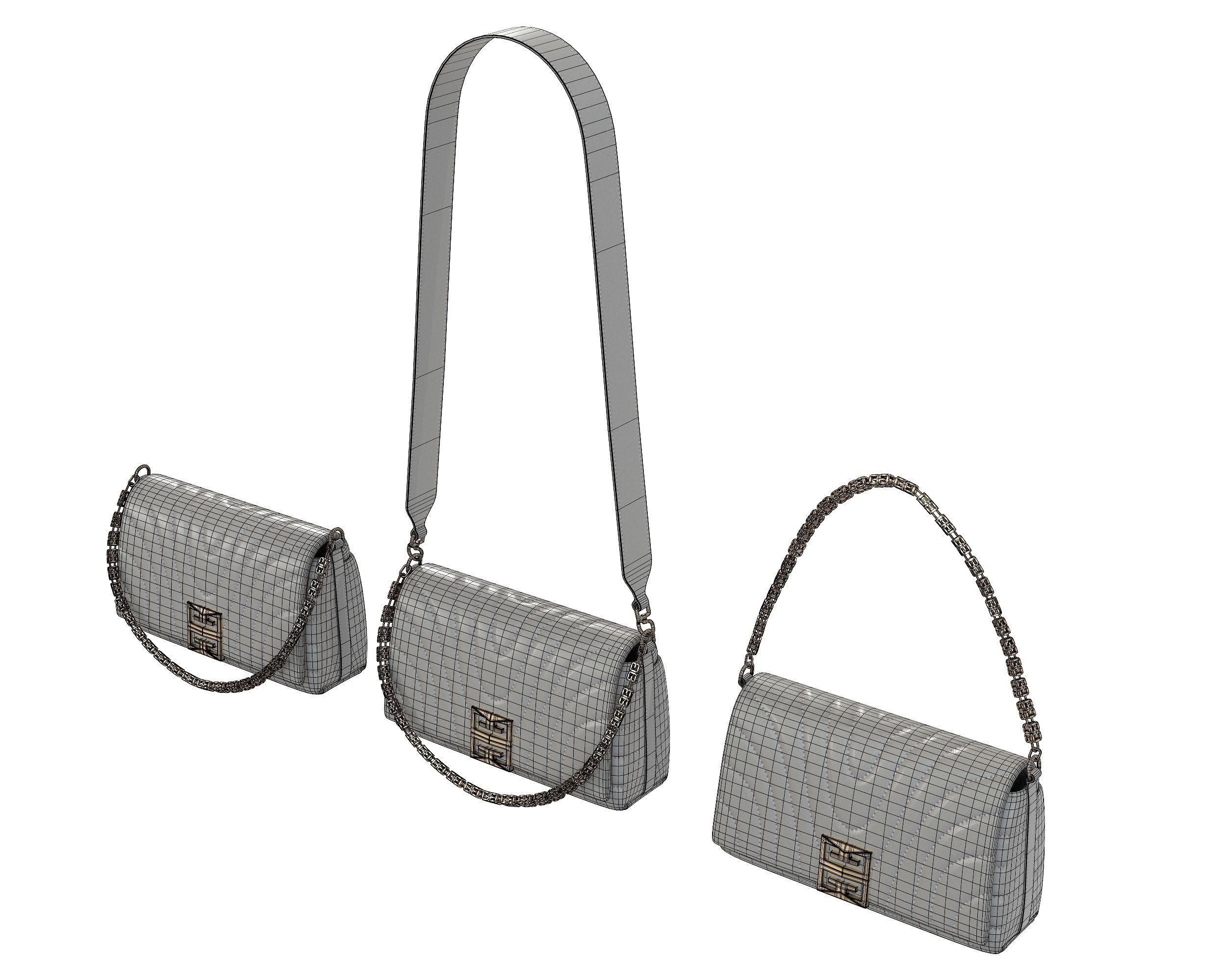 Givenchy Small 4G Soft Bag Low-poly 3D model_16