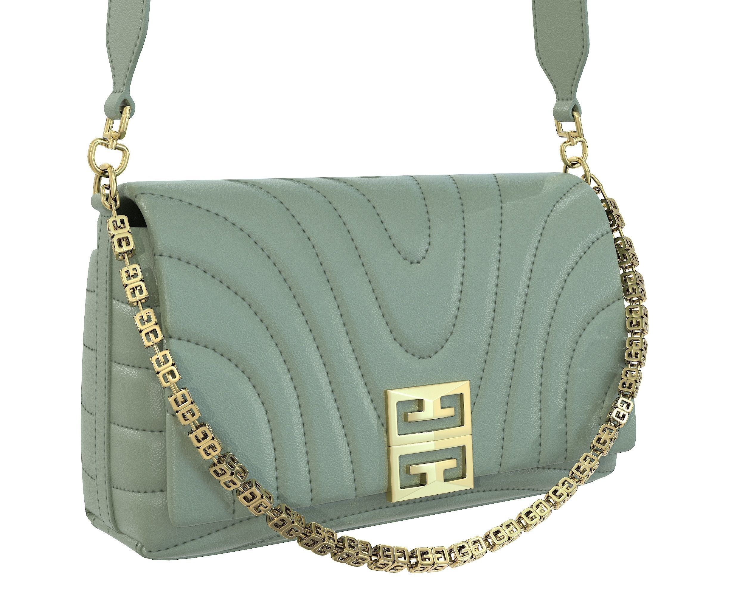 Givenchy Small 4G Soft Bag Low-poly 3D model_10