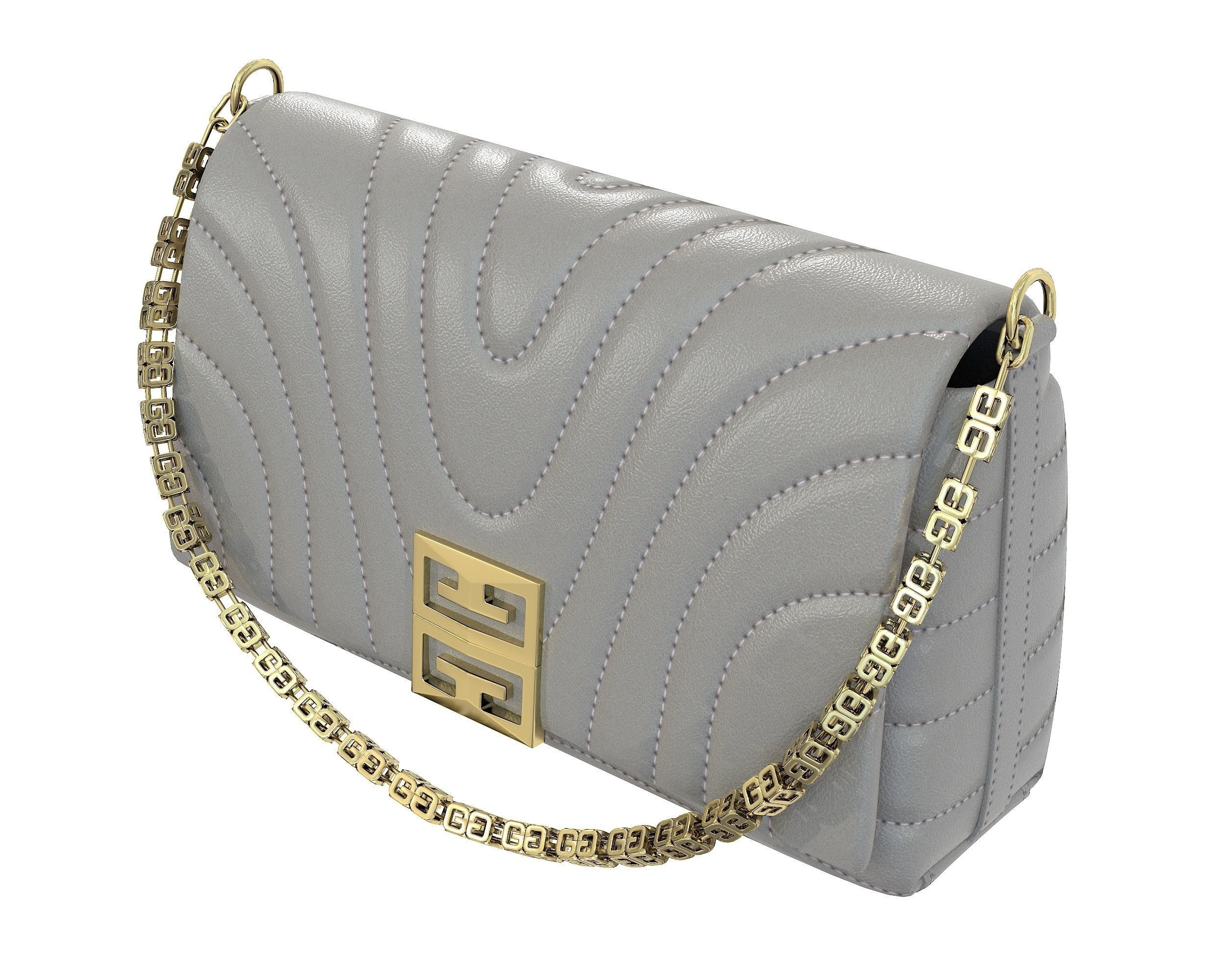 Givenchy Small 4G Soft Bag Low-poly 3D model_14