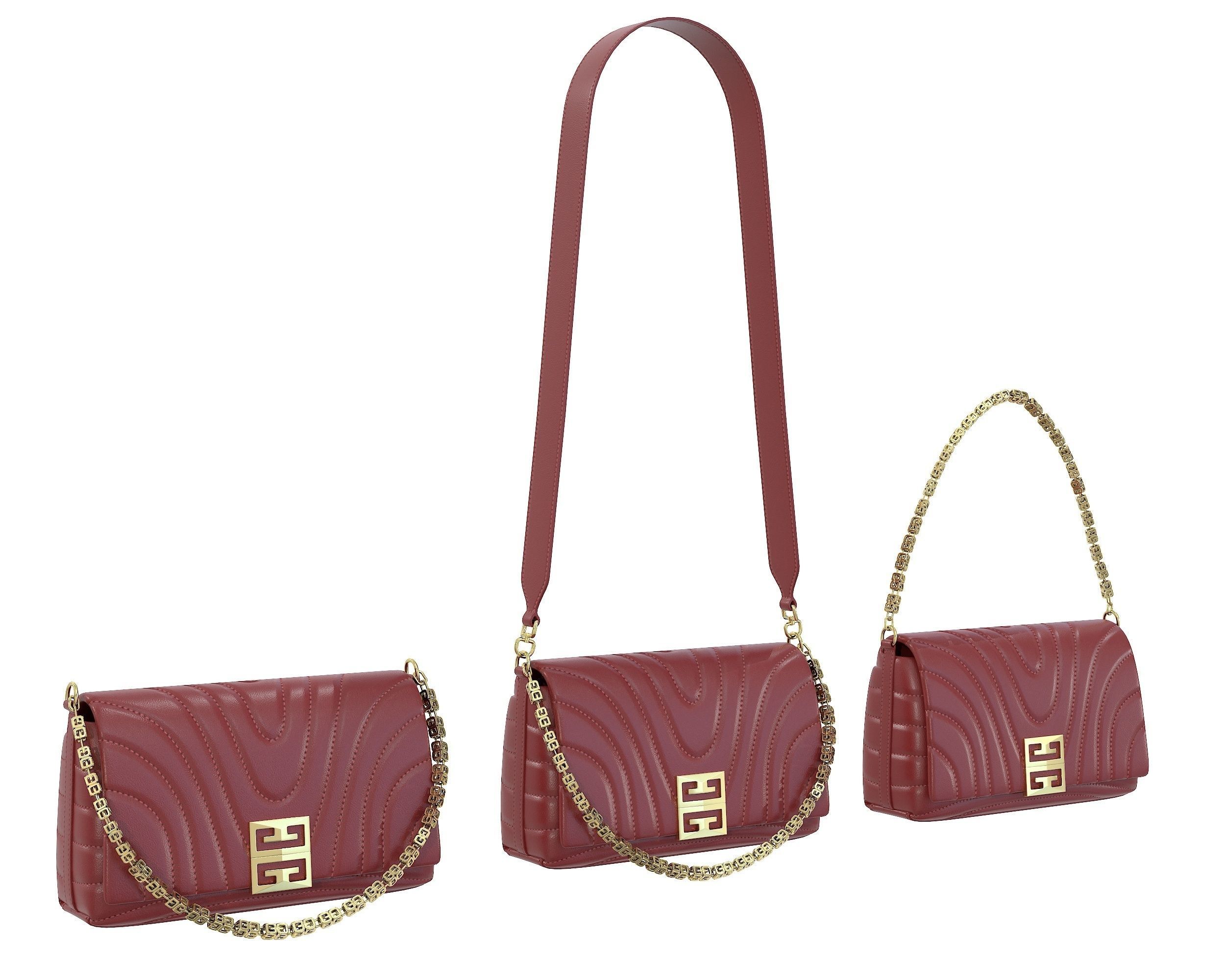 Givenchy Small 4G Soft Bag Low-poly 3D model_4
