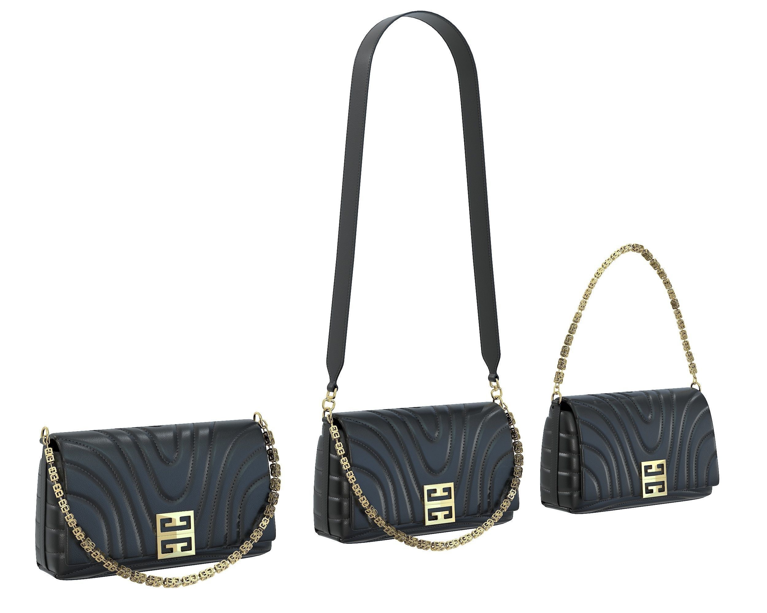 Givenchy Small 4G Soft Bag Low-poly 3D model_2