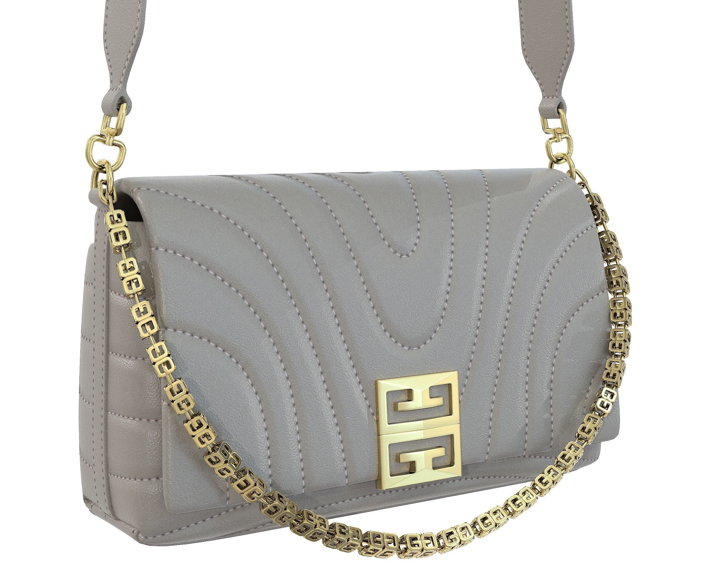 Givenchy Small 4G Soft Bag Low-poly 3D model_12