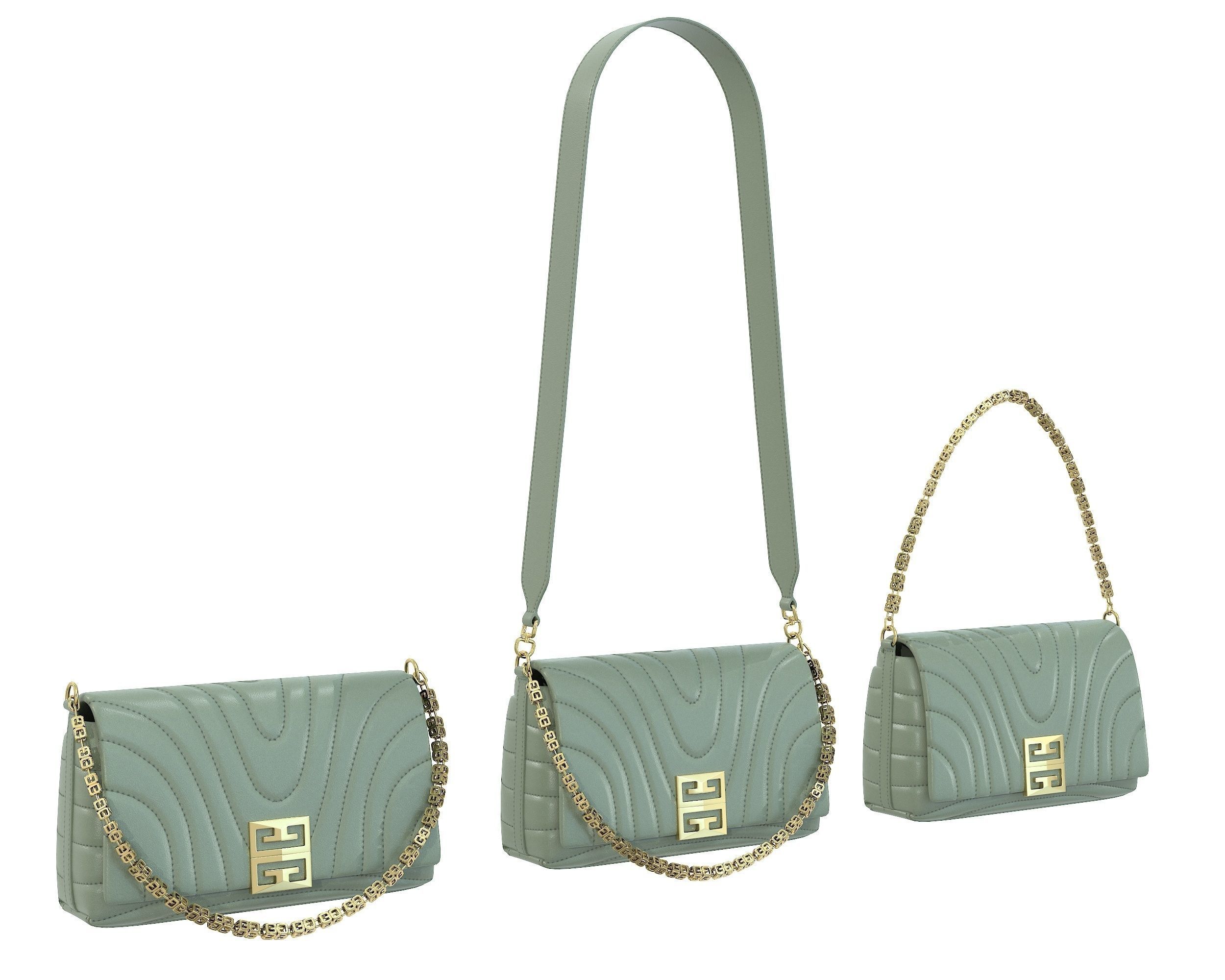 Givenchy Small 4G Soft Bag Low-poly 3D model_3