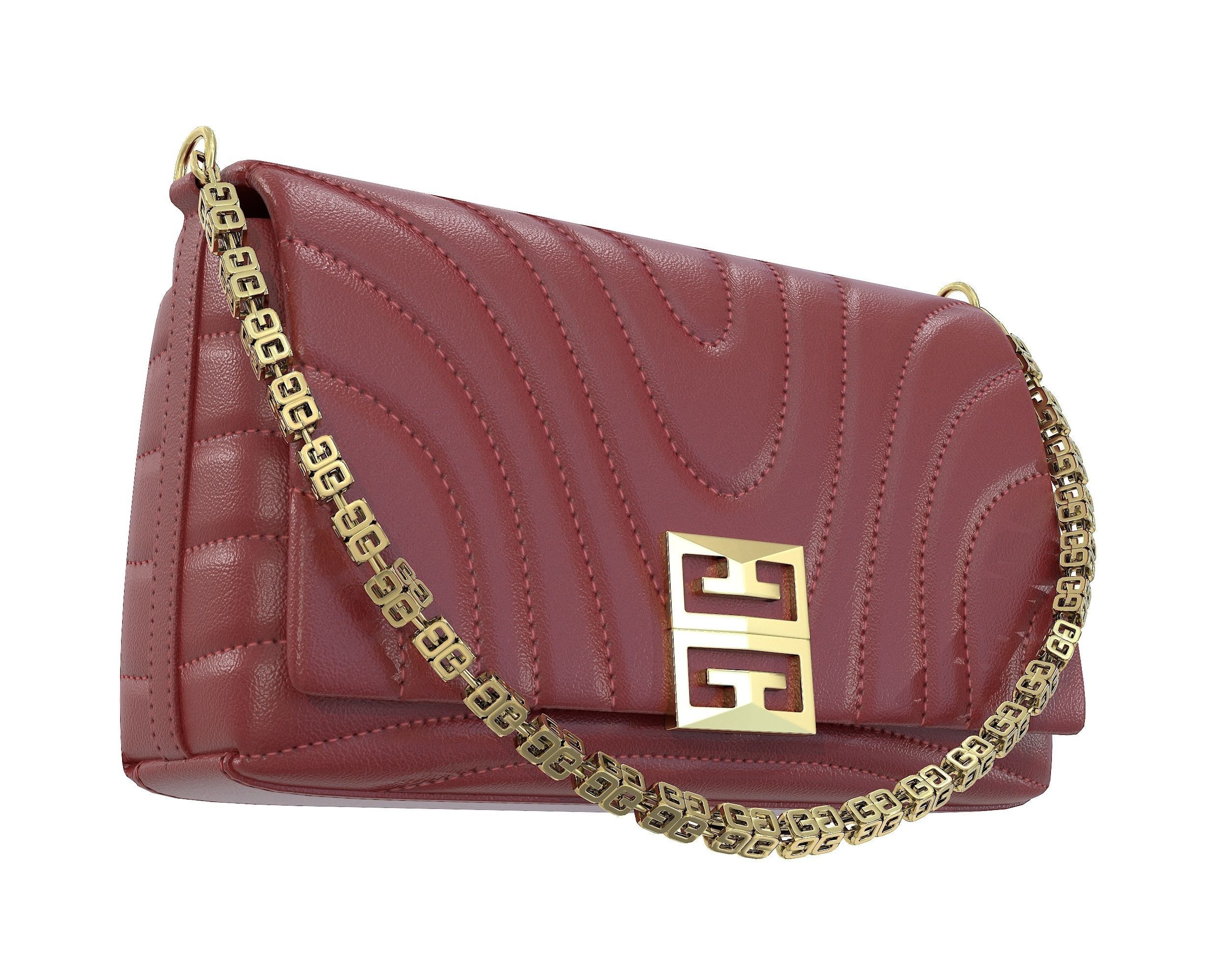 Givenchy Small 4G Soft Bag Low-poly 3D model_8