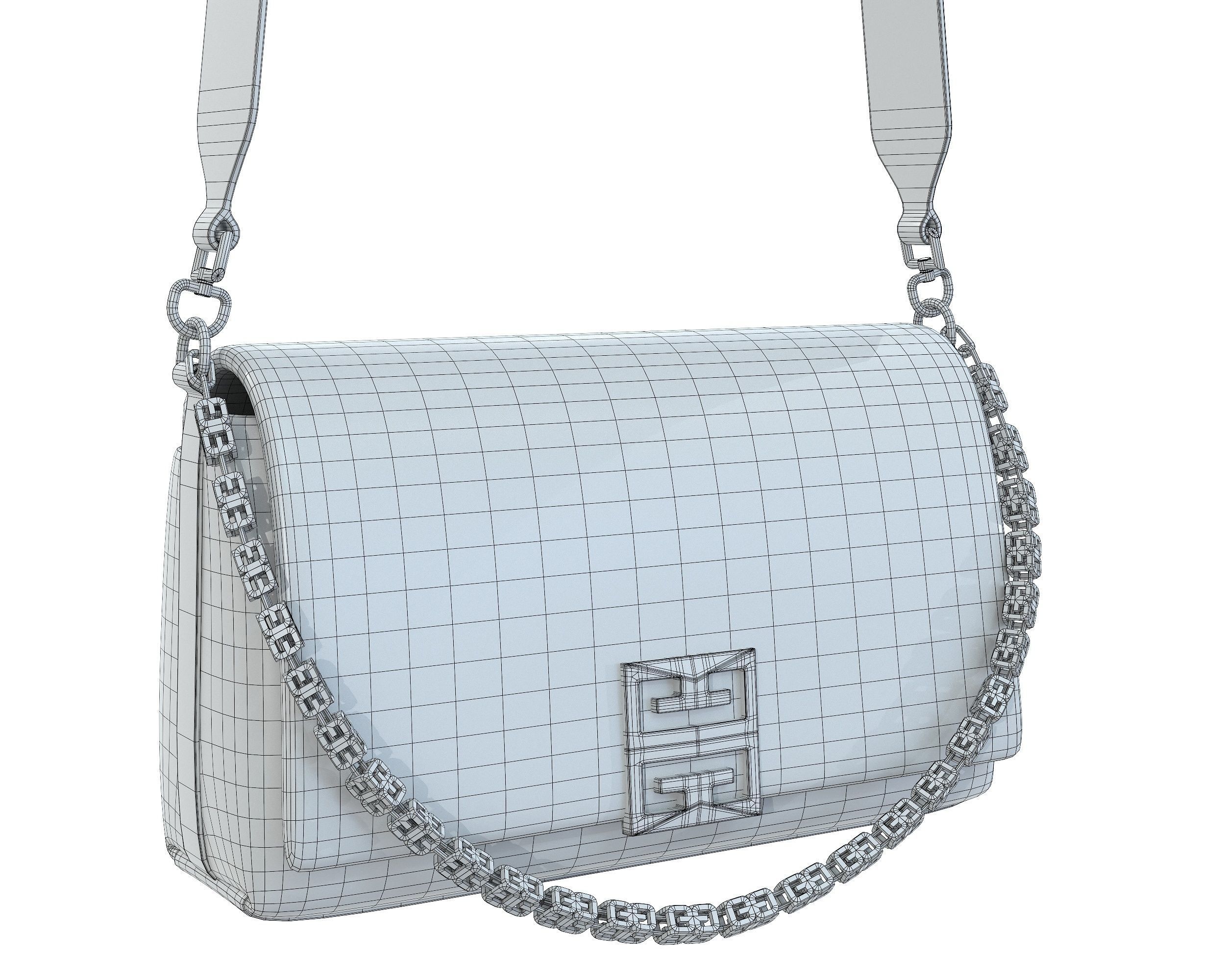 Givenchy Small 4G Soft Bag Low-poly 3D model_19