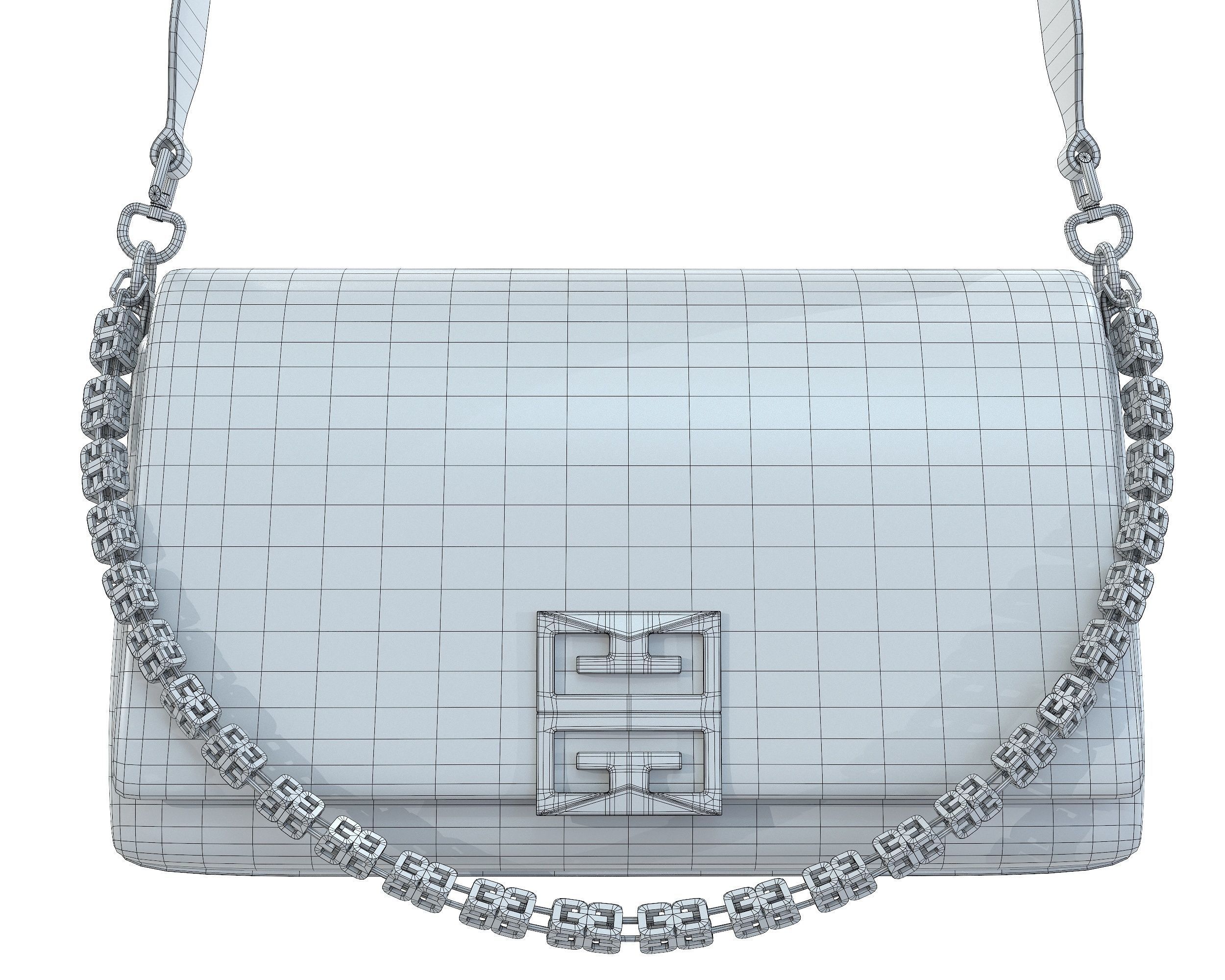 Givenchy Small 4G Soft Bag Low-poly 3D model_20