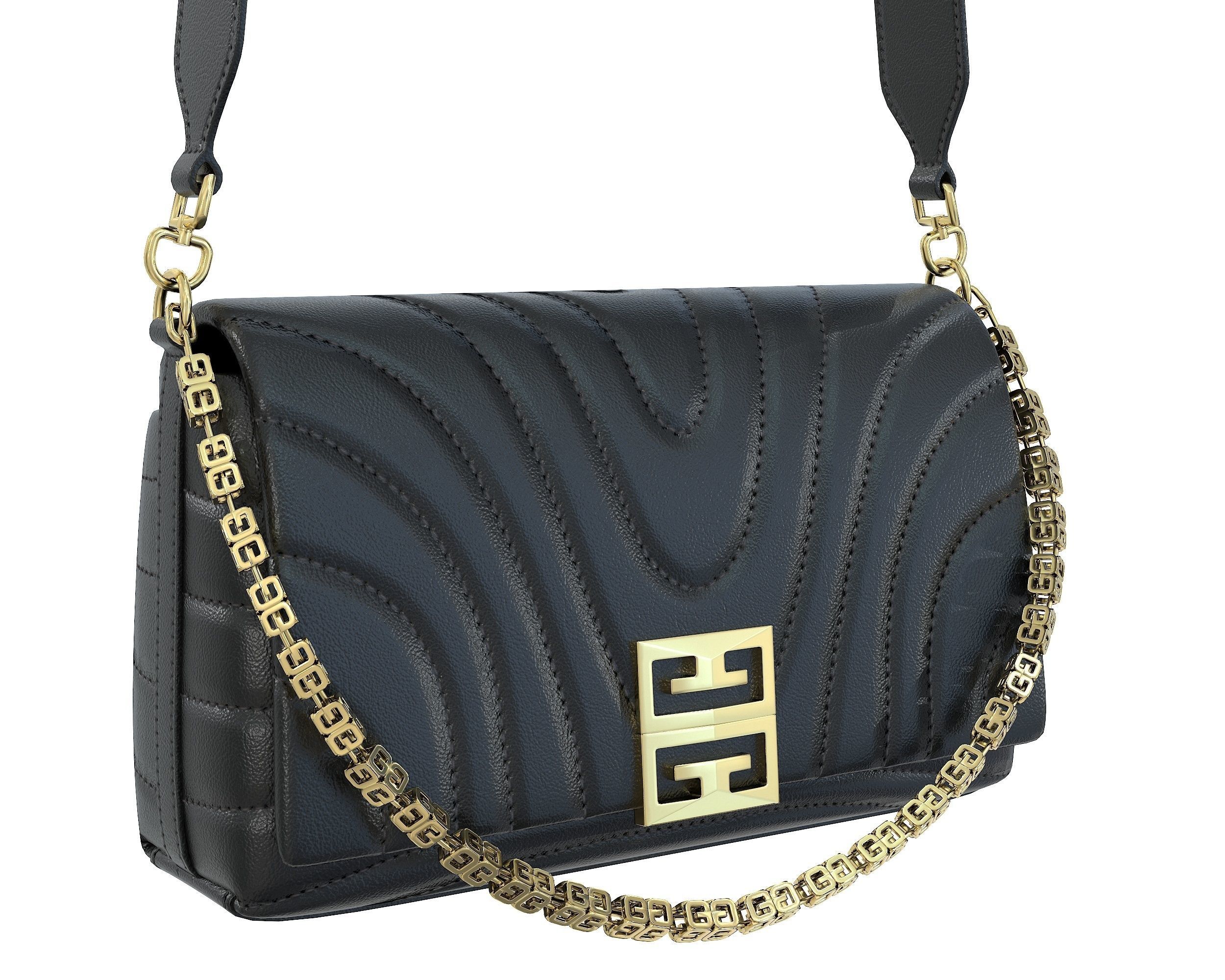 Givenchy Small 4G Soft Bag Low-poly 3D model_6