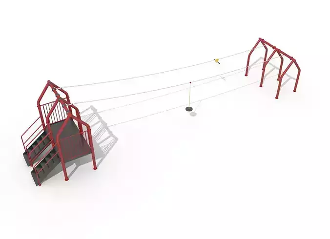 kids outdoor zipline playground for park school