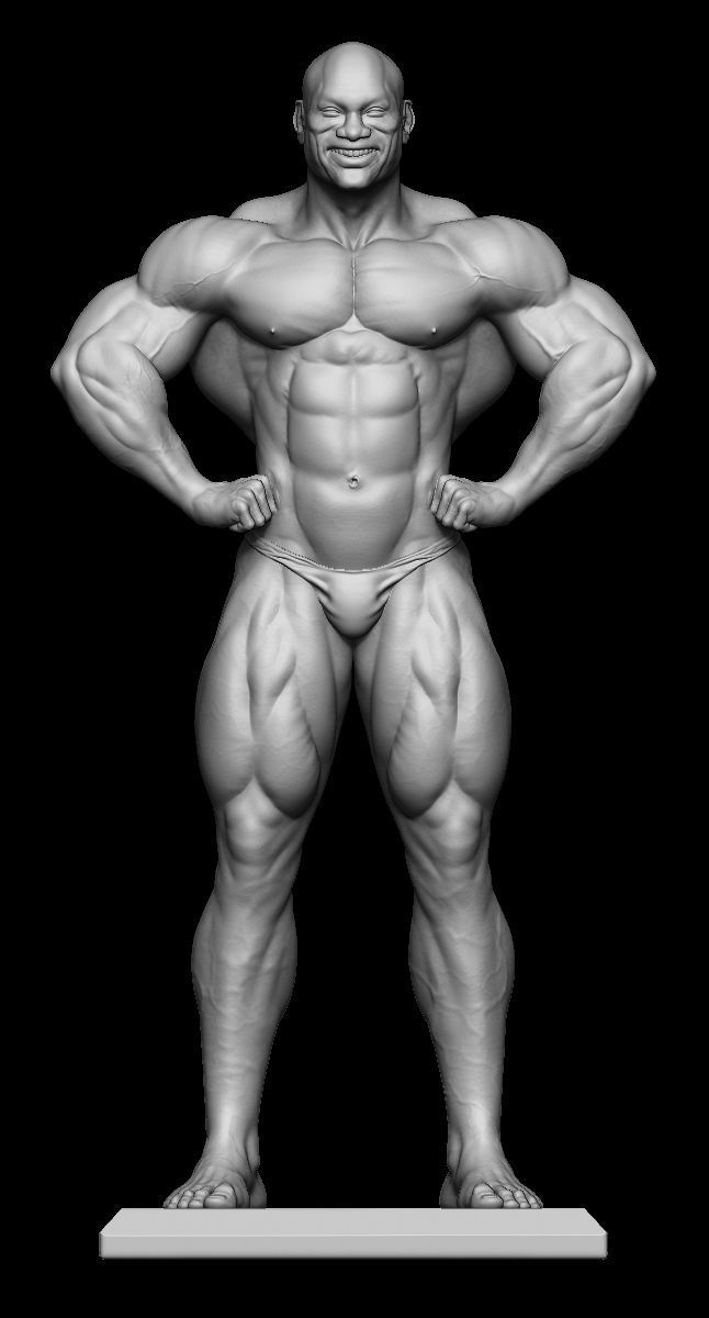 Dexter Jackson Anatomy Study 3D print model_2