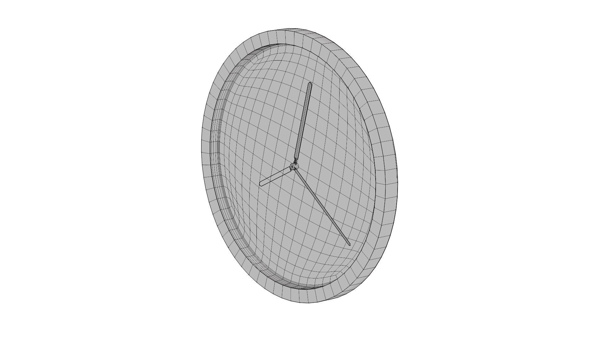 Stylish Modern Clock  3D model_8