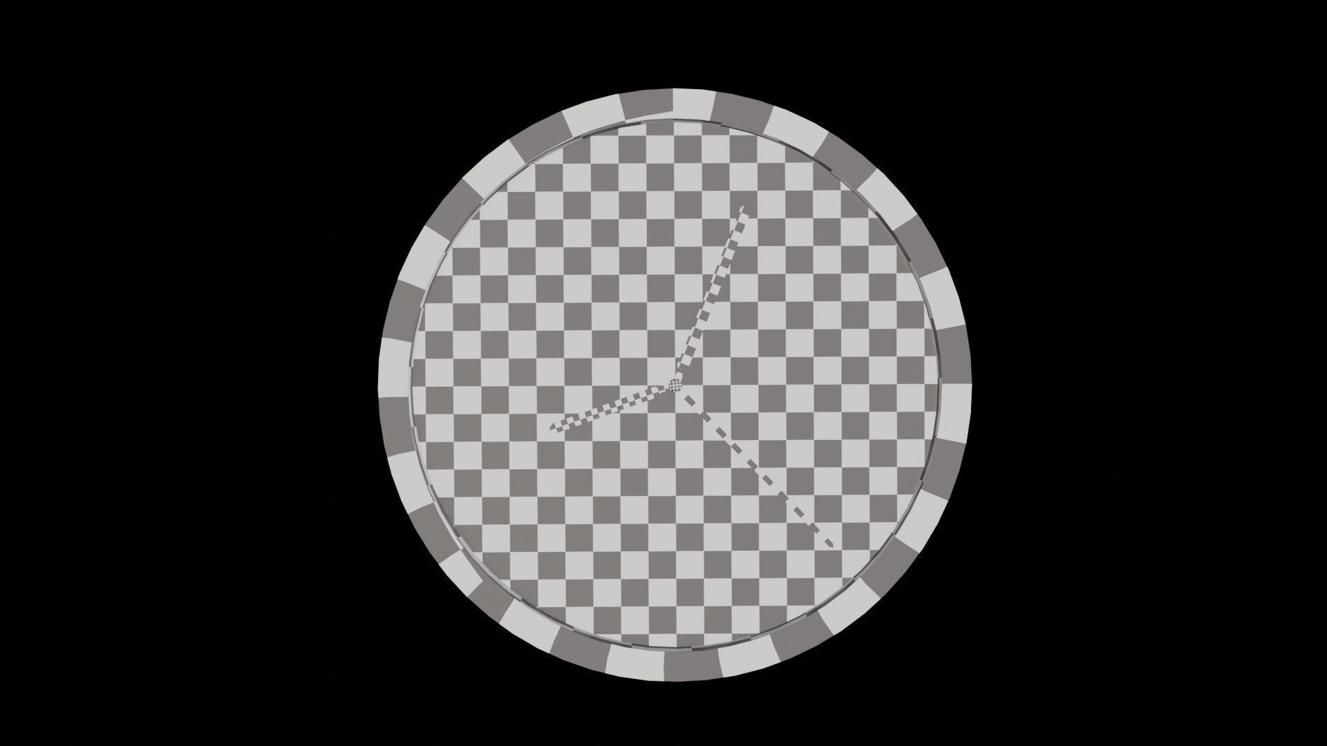 Stylish Modern Clock  3D model_12