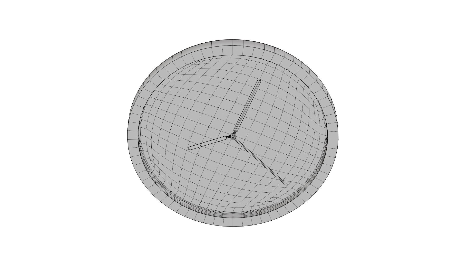 Stylish Modern Clock  3D model_10