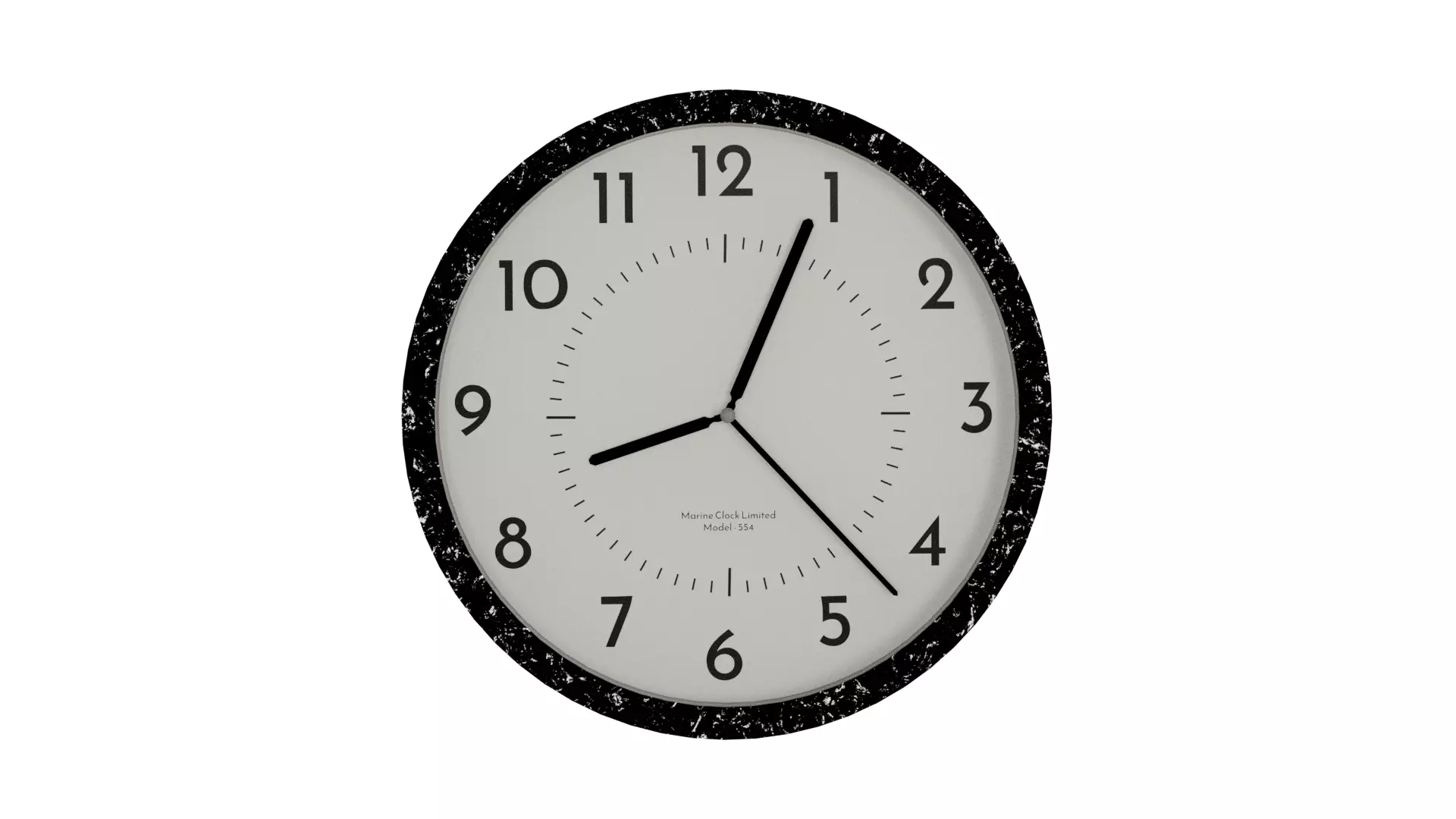 Stylish Modern Clock  3D model_0