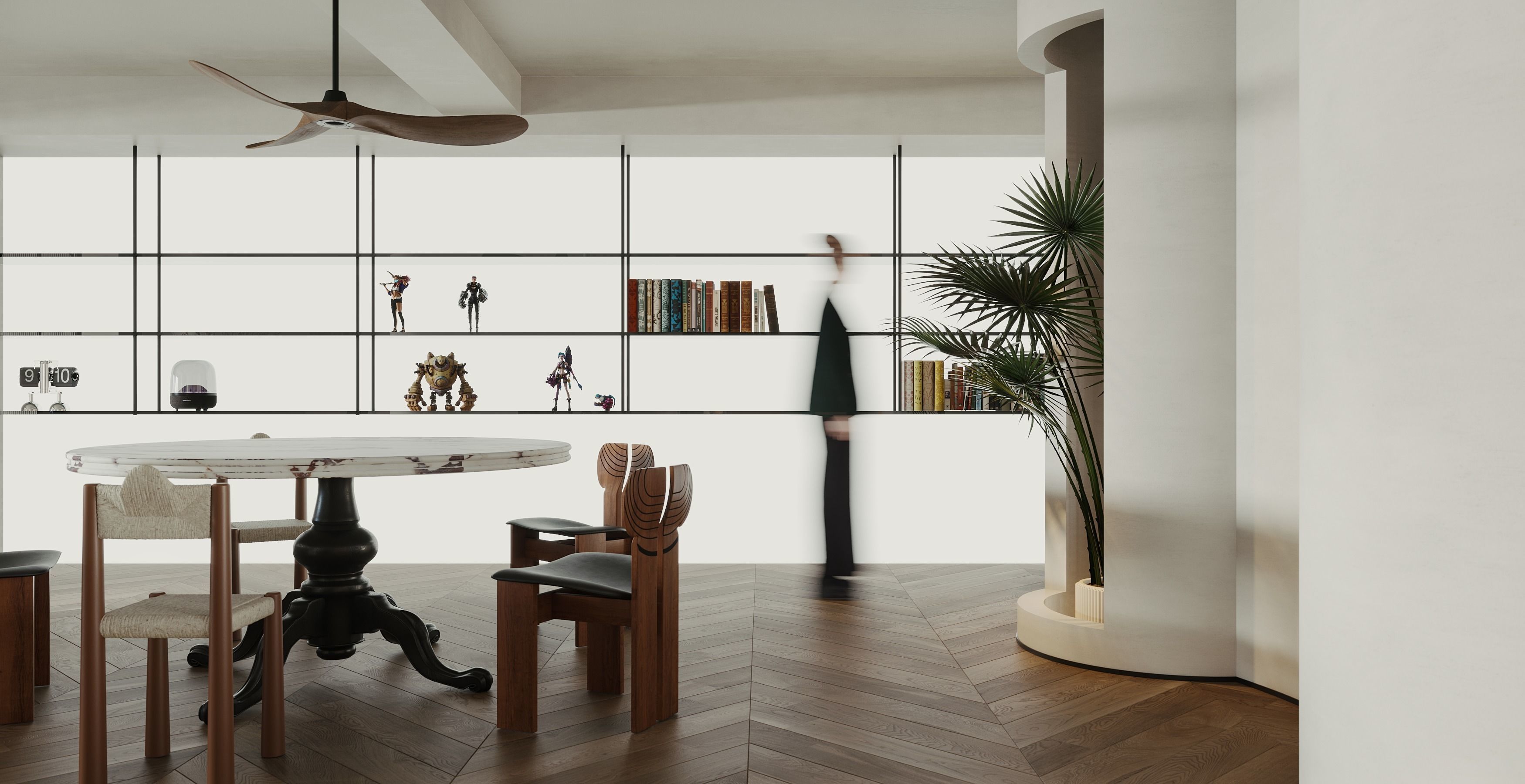 Living Room Interior Scene for 3DMAX and Corona 3D model 3D model_6