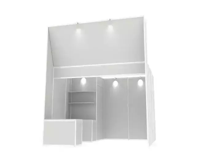 Giant Front Display Raw Exhibition Booth - R8 - 3 x 3 meters