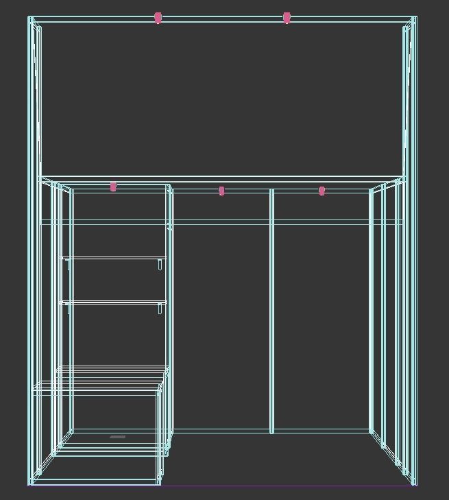 3D model Giant Front Display Raw Exhibition Booth - R8 - 3 x 3 meters ...