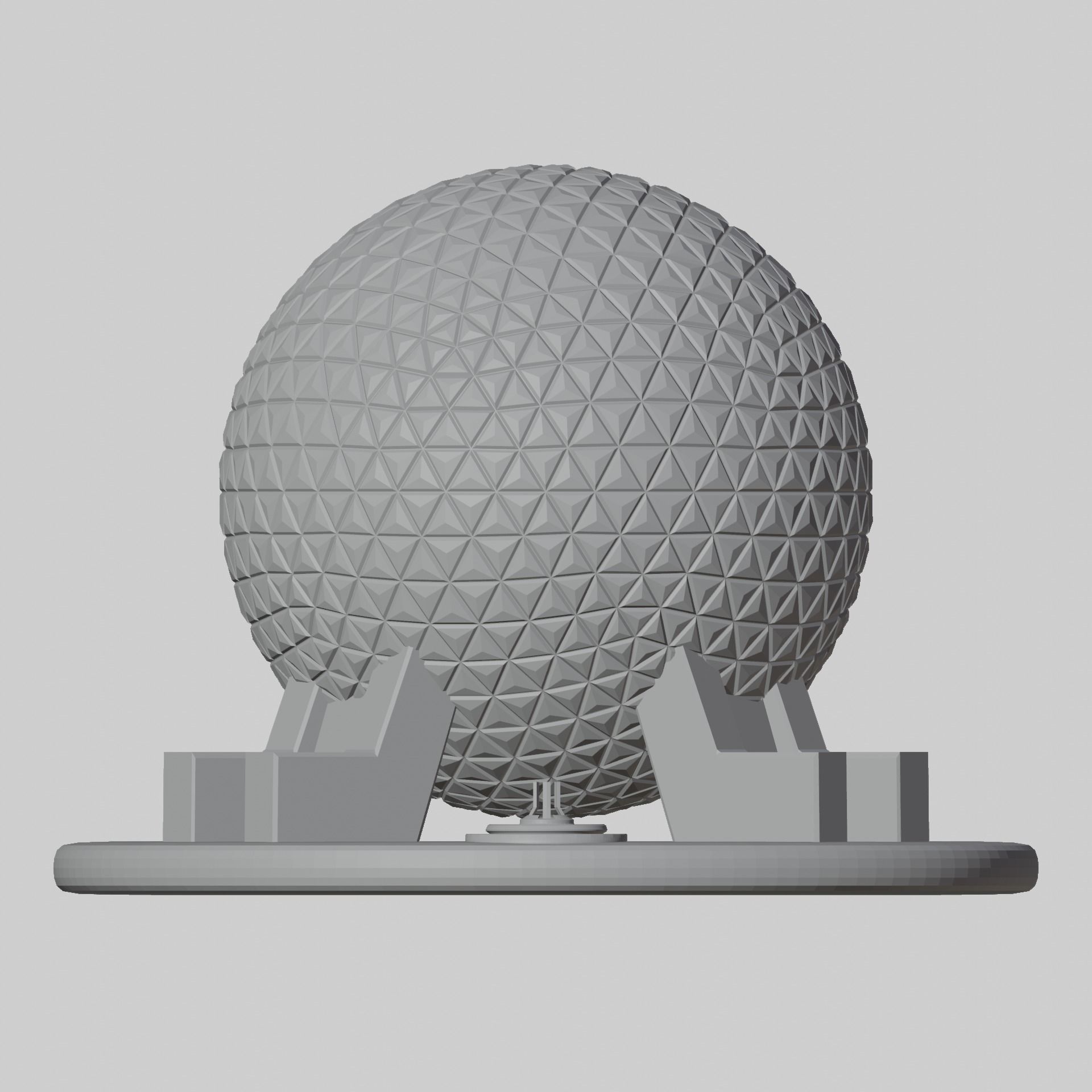 EPCOT BALL SPACESHIP EARTH MODEL 3D print model_1