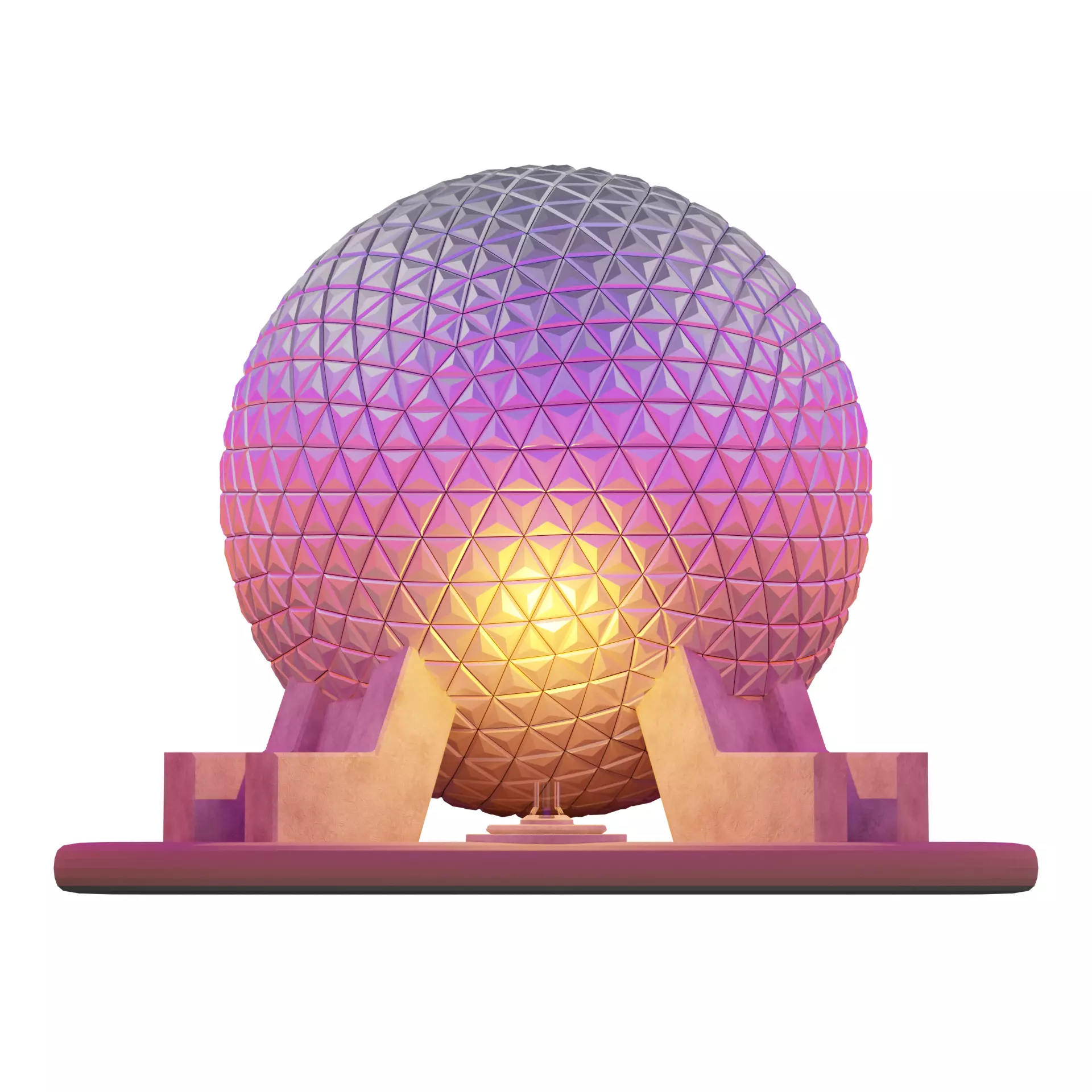 EPCOT BALL SPACESHIP EARTH MODEL 3D print model_0