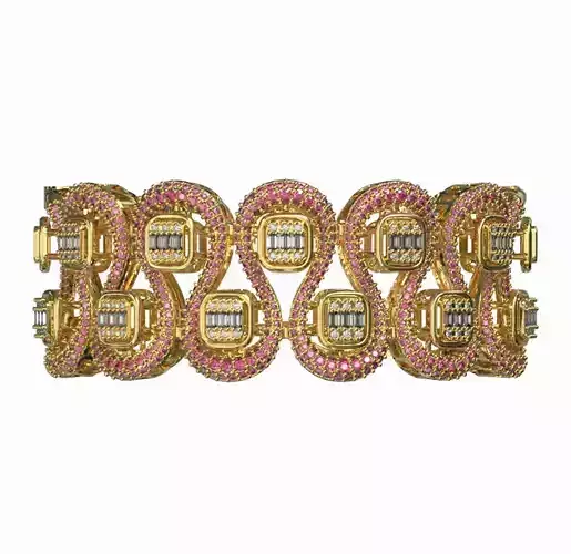 ANTICLASTIC CASTABLE DIAMOND BRACELET