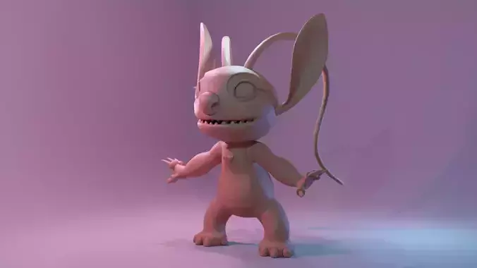 Angel cute little mouse with big ears